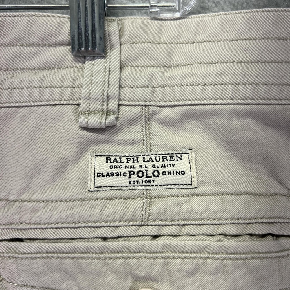 Polo Ralph Lauren Cargo Shorts Mens 44 Beige Classic Outdoor Pockets Casual - Picture 6 of 8